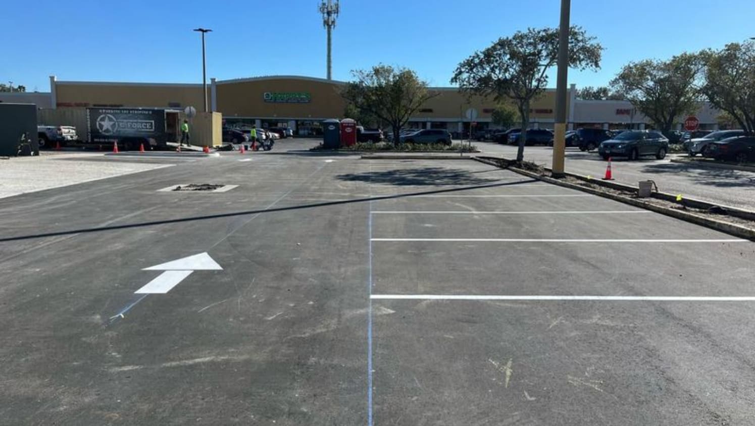 parking lot painting in Tampa Florida