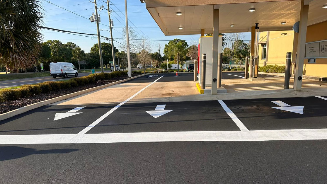 Line Striping for Wells Fargo in Clearwater, FL image