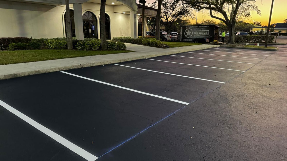Line Striping for Building in Naples image