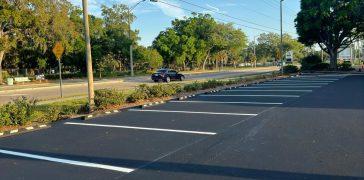 Image of Line Striping for Wells Fargo in Bradenton, FL