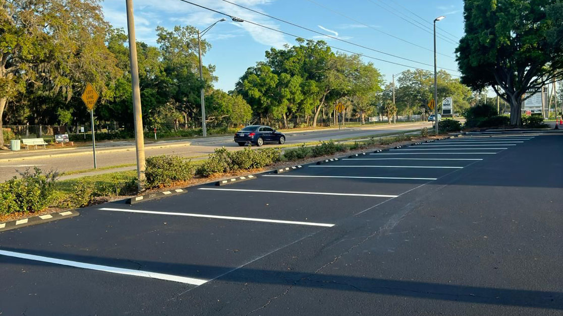 Line Striping for Wells Fargo in Bradenton, FL image