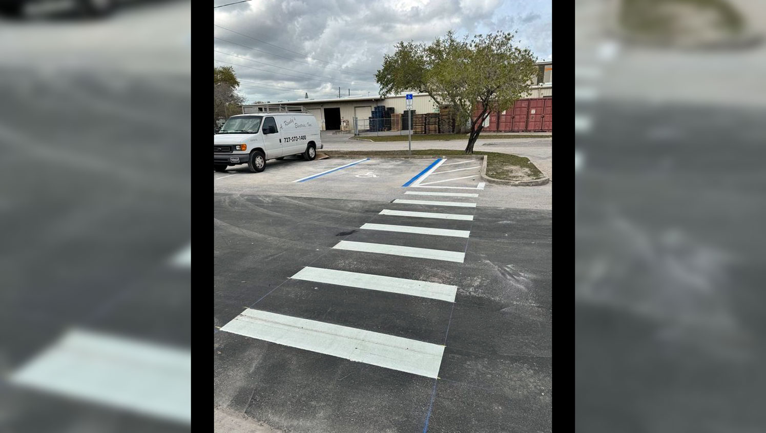parking lot painting in Clearwater, FL