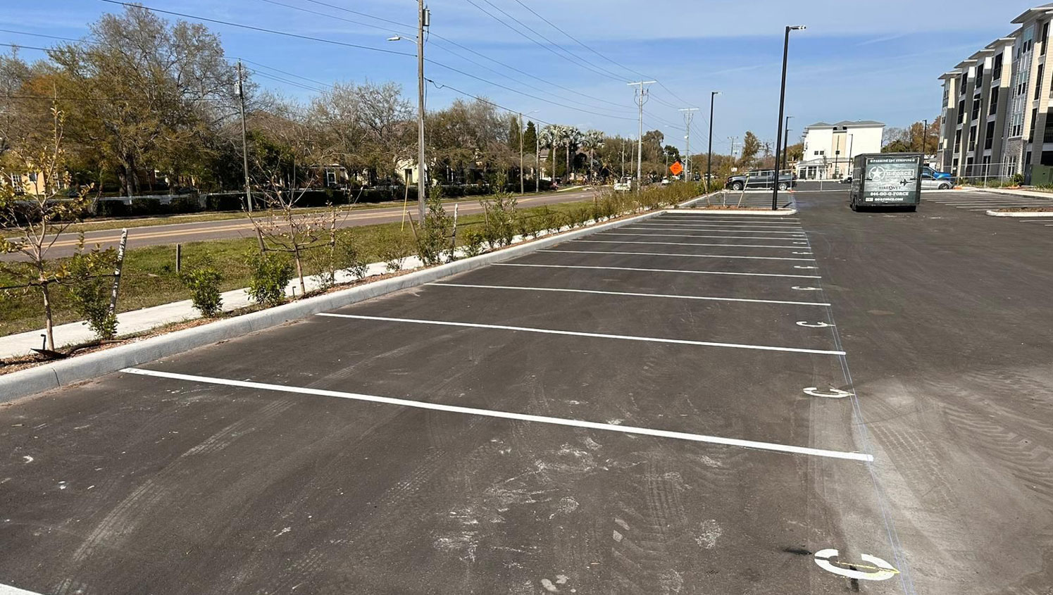 parking space marking in Tampa, FL