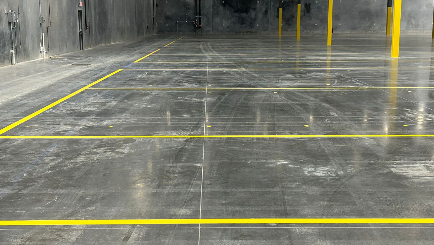 warehouse floor marking in Tampa, FL