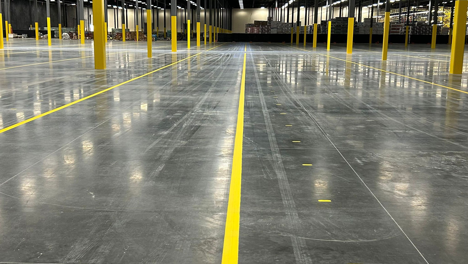 warehouse line striping in Tampa, FL