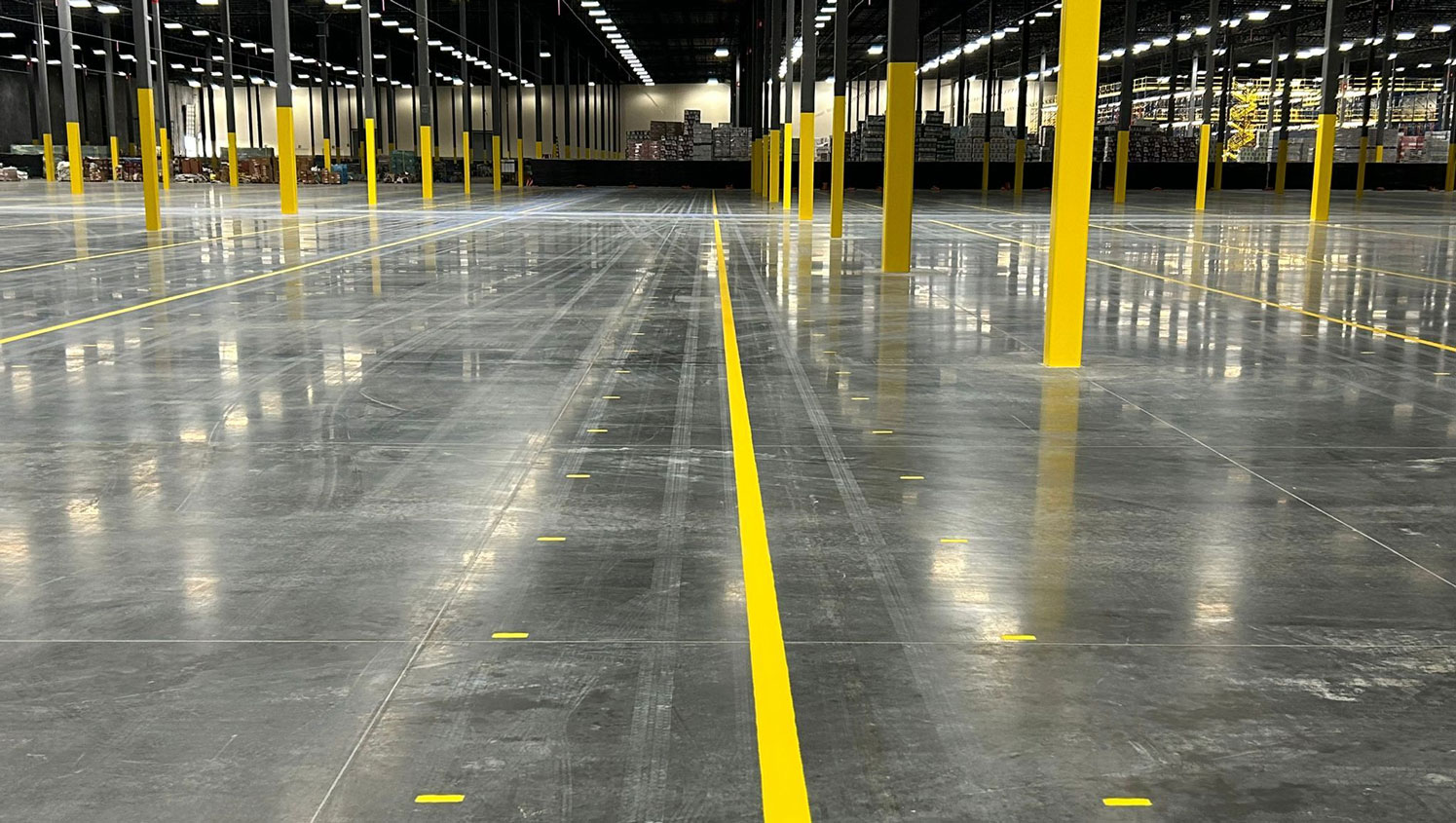 warehouse striping in Tampa, FL
