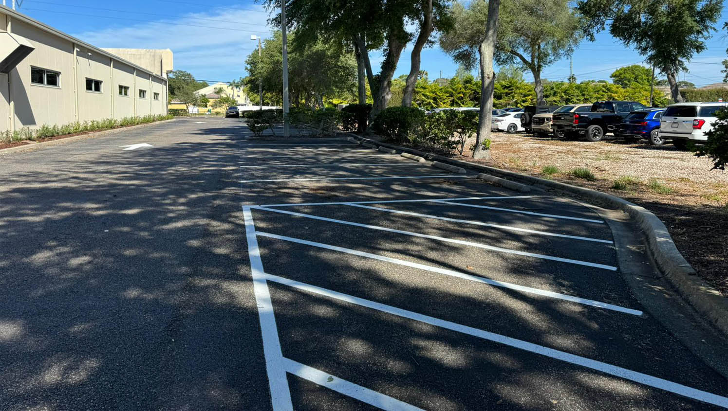 line striping project in tampa, fl