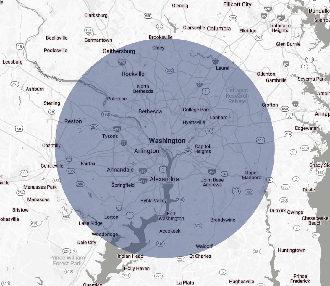 Greater Washington Cover Are Map