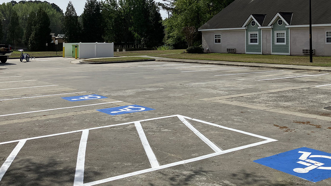 Parking Lot Striping for Clinton Crossing Apartments image