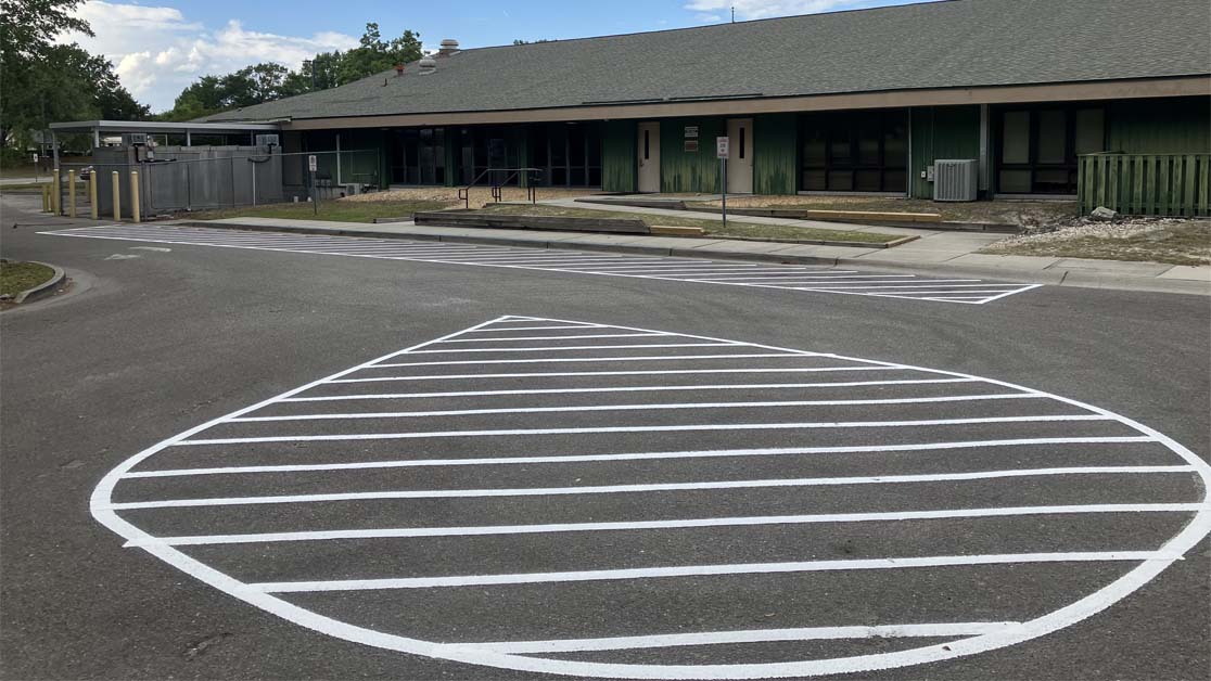 Line Striping for Wilmington Schools image