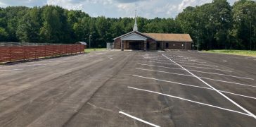 Image of Line Striping for Bryan Holy Tabernacle Church in Snow Hill, NC