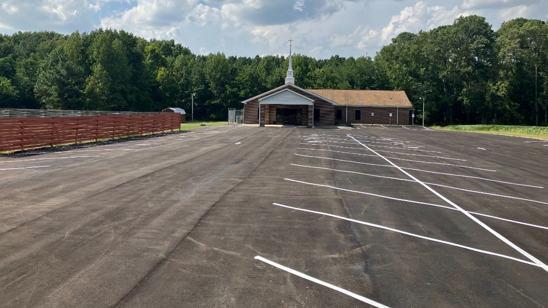 Line Striping for Bryan Holy Tabernacle Church in Snow Hill, NC image