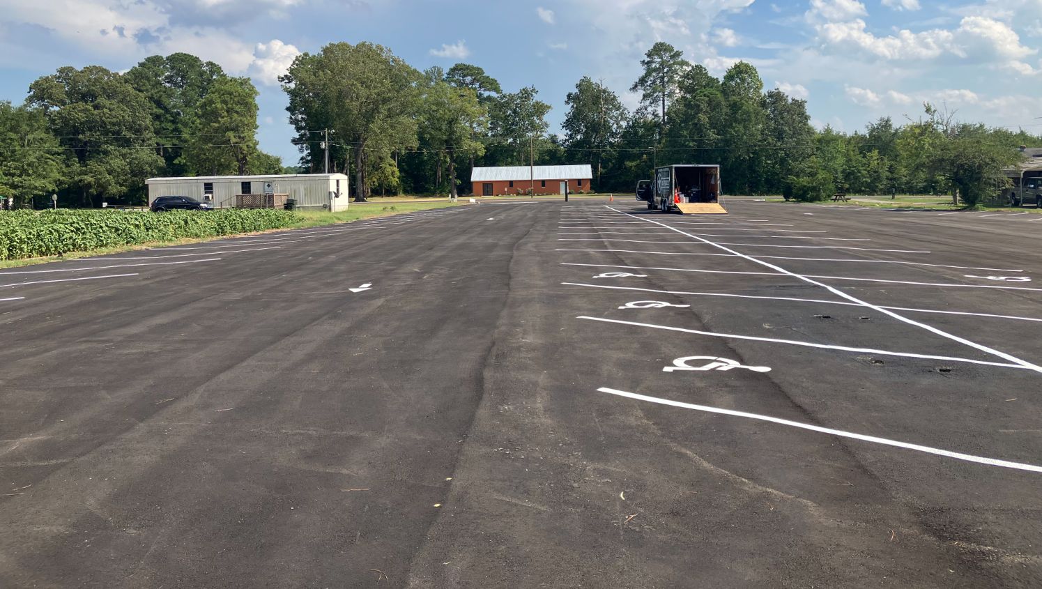 parking lot layout in Snow Hill, NC
