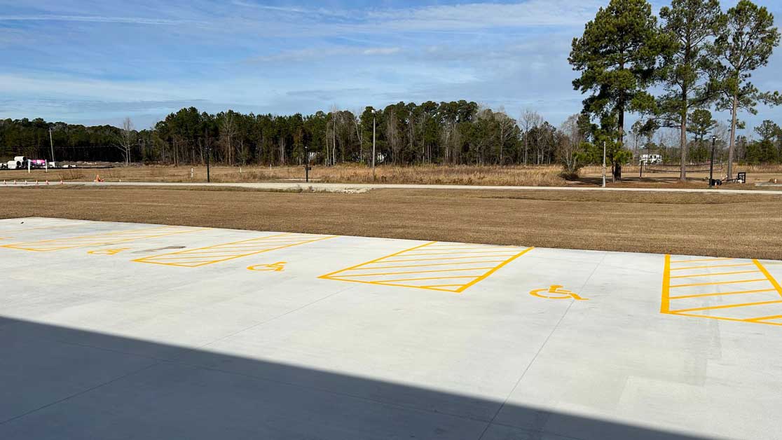 Line Striping and EV Bay Marking Projects in the Raleigh Area image