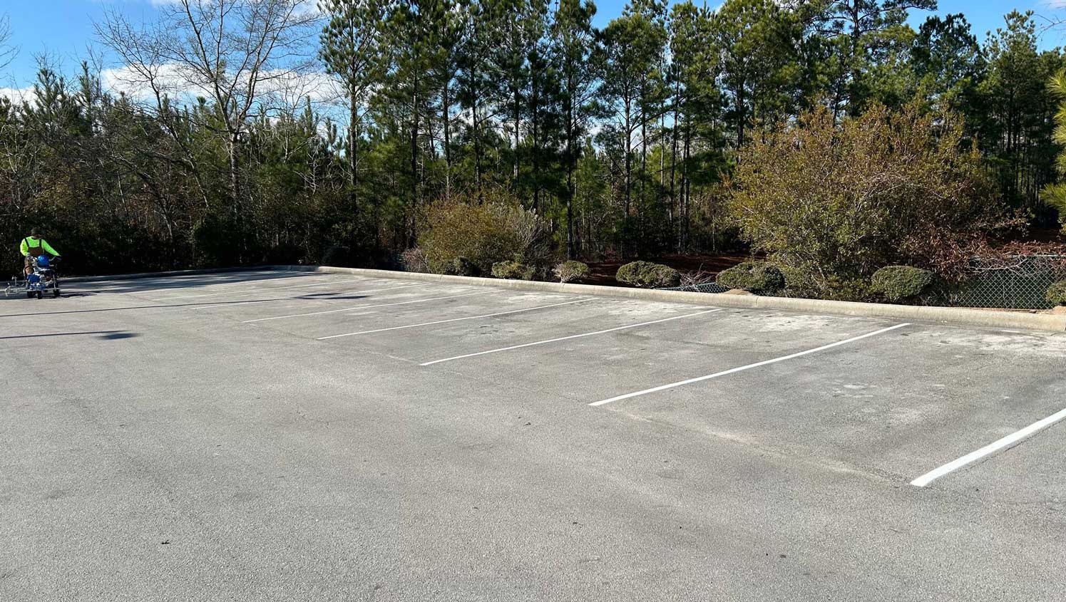parking lot painting in Jacksonville, NC