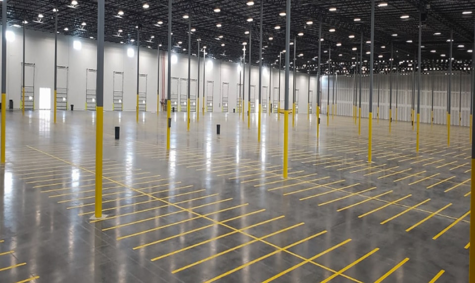 Image of Warehouse Floor Markings in Tennessee