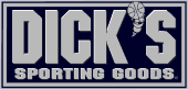 black and white Dick's Sporting Goods logo