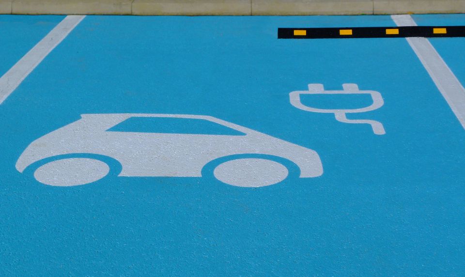 Image of EV Charging Bay Markings in Connecticut