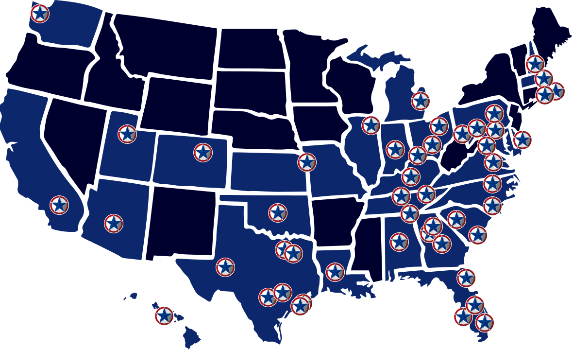 G-FORCE locations map