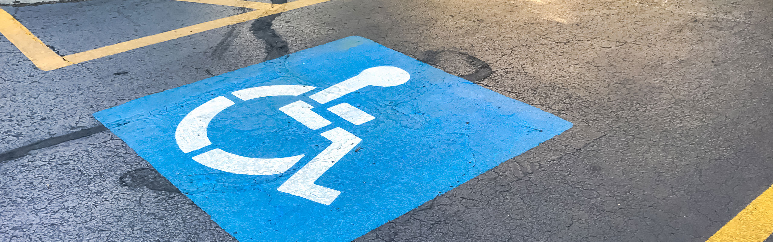 ADA markings on asphalt