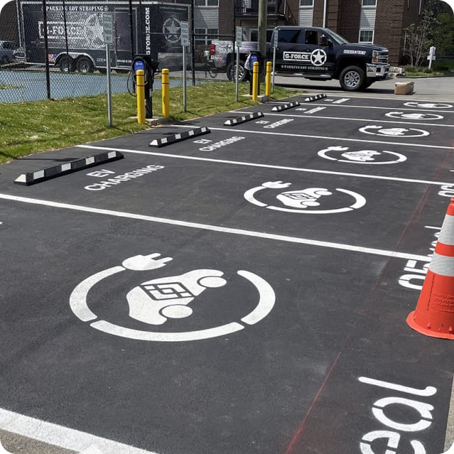 ev charging markings
