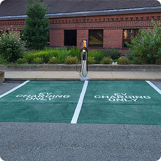 ev charging only markings