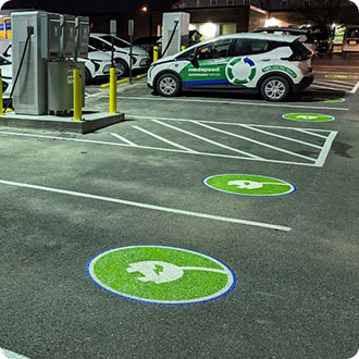 Electric vehicle parking spot