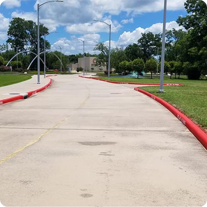 fire lane curb markings