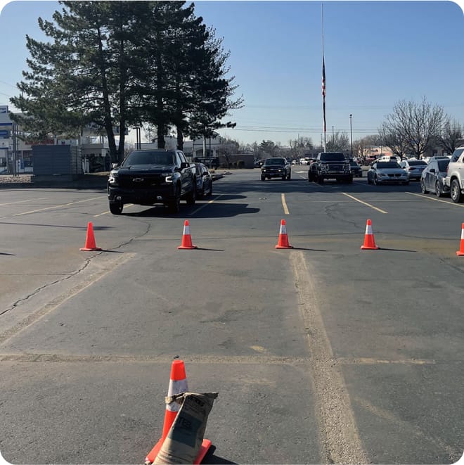 removing painted lines from asphalt