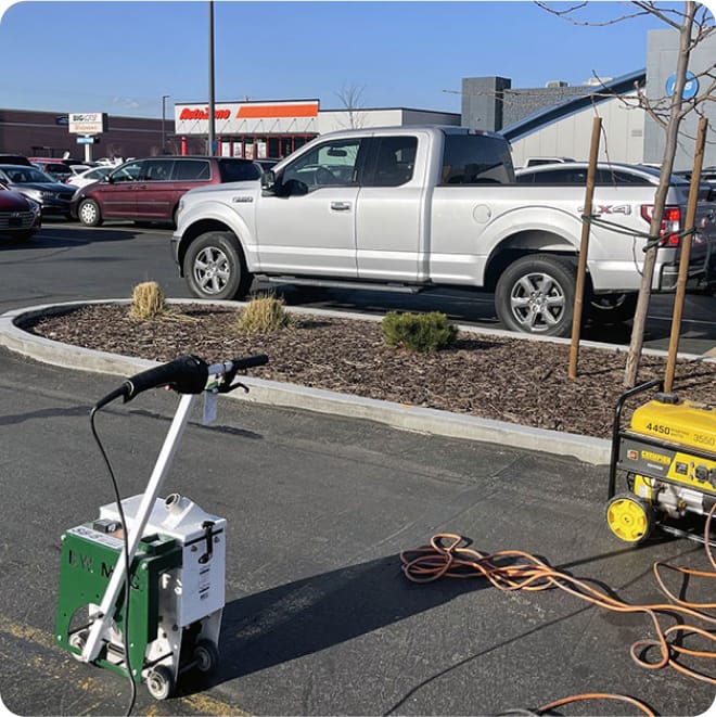 removing pavement markings from asphalt