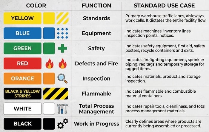 5s color markings