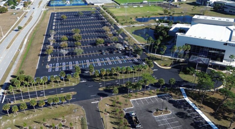 aerial parking lot project