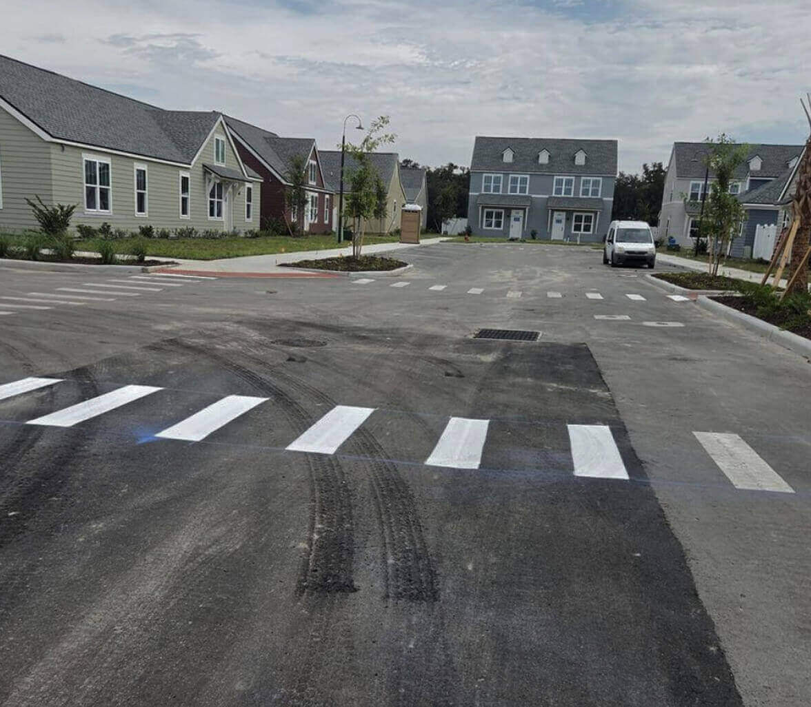 road markings inside hoa